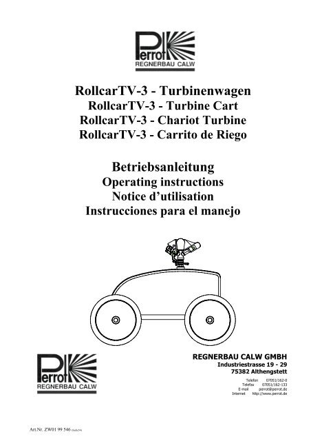 RollcarTV-3 - Turbinenwagen Betriebsanleitung - Sport-Thieme