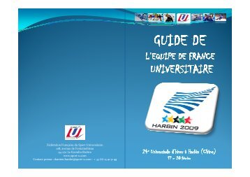 Le guide de l'Ã©quipe de France universitaire - FÃ©dÃ©ration FranÃ§aise ...