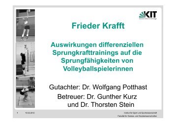 Frieder Krafft (pdf) - Institut fÃ¼r Sport und Sportwissenschaft