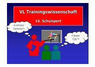 VL Trainingswissenschaft 14. Schulsport