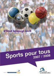 2011 Calendrier du sport-loisir 2012 - Sports .lu