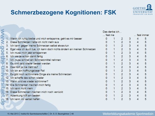 ZentralitÃ¤t und Bedeutsamkeit von KÃ¶rperkonzepten - Institut fÃ¼r ...