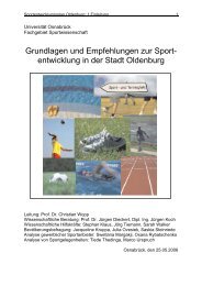Fachgebiet Sport und Sportwissenschaft an der Universität Osnabrück