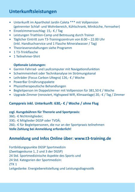 SPORTMEDIZIN TENERIFFA 2014 - Sportärzteverband Hessen eV