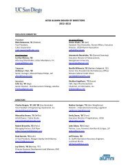 Board Roster 2012-13 (PDF) - UCSD Alumni