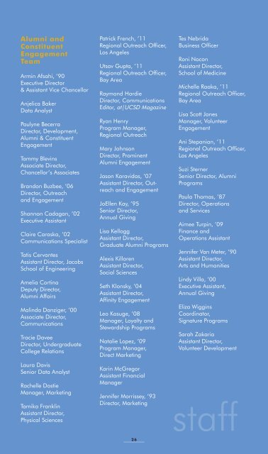 Read 2010-2011 UCSD Alumni Annual Report - UCSD Alumni - UC ...