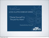 Presentation Slides (PDF) - UCSD Alumni