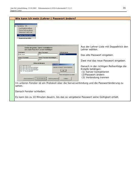 LANiS â Lehrer-Modul