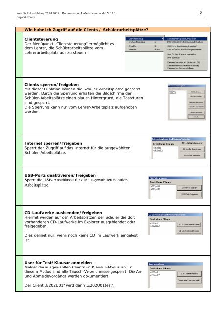 LANiS â Lehrer-Modul