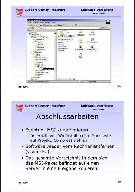 Softwareverteilung mit Windows 200X und Freeware