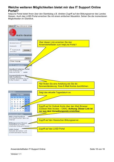 Handbuch fÃ¼r den IT-Support-Online im MTK - Hessen