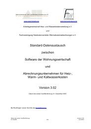 Standard-Datentausch V 3.02 - Arbeitsgemeinschaft Heiz- und ...