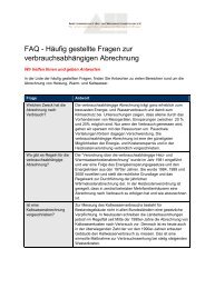FAQ zur verbrauchsabhängigen Abrechnung - Arbeitsgemeinschaft ...