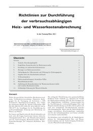 Verbänderichtlinien 2011 - Arbeitsgemeinschaft Heiz- und ...