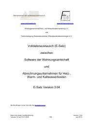 E-Satz Version 3.04 - Arbeitsgemeinschaft Heiz- und ...