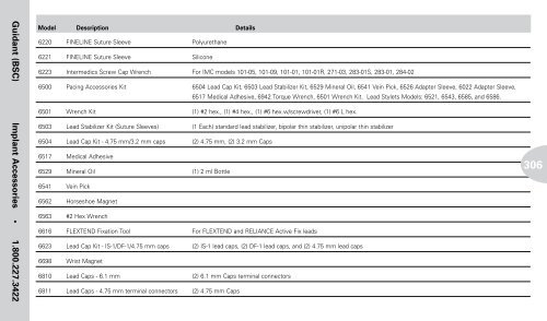 Reference Guide to Pacemakers, ICDs, and Leads - Boston Scientific