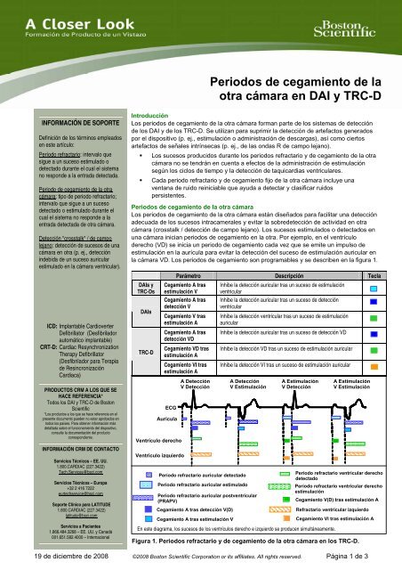 Periodos de cegamiento de la otra cÃ¡mara en DAI ... - Boston Scientific