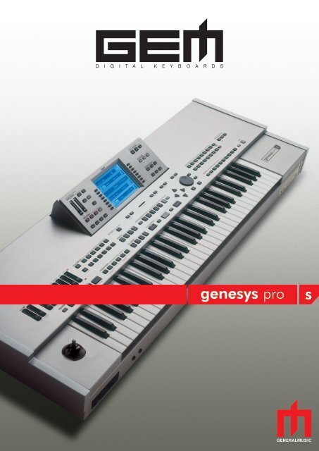 General Music GEM Pro 1 Real Piano Digital Keyboard - AS IS