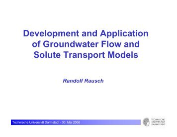 Development and Application of Groundwater Flow and Solute ...