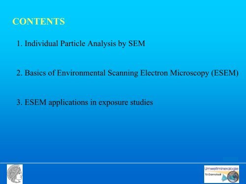 Environmental scanning electron microscopy