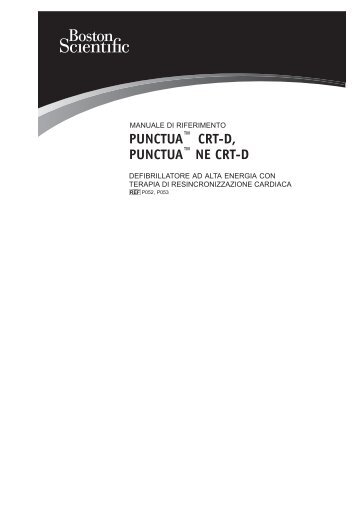 PUNCTUA CRT-D, PUNCTUA NE CRT-D - Boston Scientific