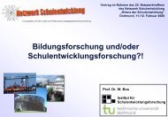 VG 1 - Netzwerk Schulentwicklung