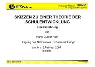 skizzen zu einer theorie der schulentwicklung - Netzwerk ...