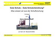 Hans-GÃ¼nter Rolff - Netzwerk Schulentwicklung