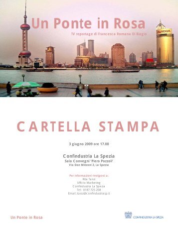 Cartella stampa "Un ponte in rosa" - Sportello Unico per le Imprese