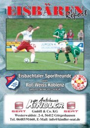 Eisbachtal, Stadionzeitung Ausgabe 05.indd