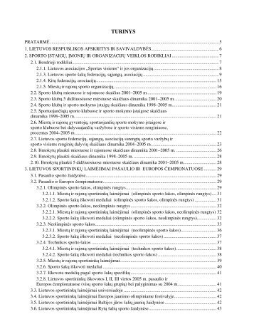 2005 m. - Lietuvos sporto informacijos centras