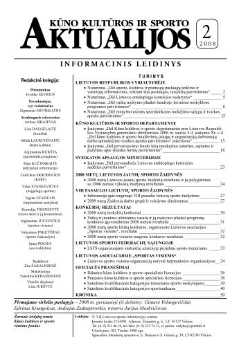 Nr. 2 - Lietuvos sporto informacijos centras