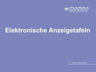 Elektronische Anzeigetafeln - Sportinfra