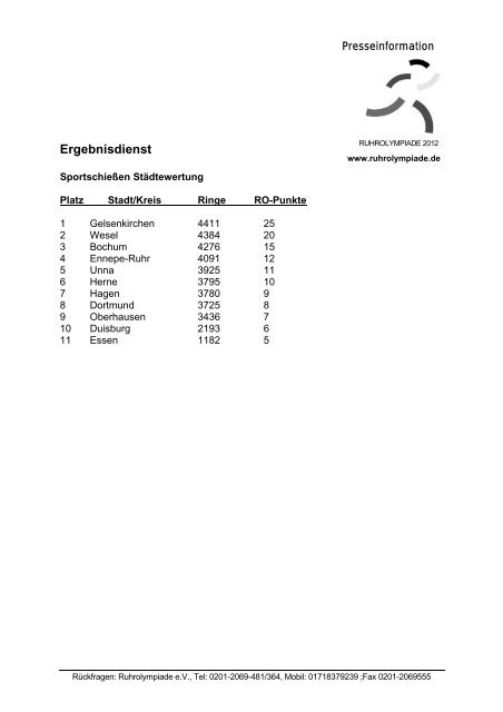 Ergebnis Sportschiessen.pdf 1 - Sportjugend Bochum