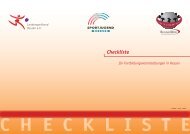 Fortbildungen-Checkliste - Sportjugend Hessen