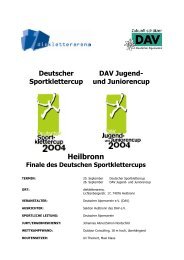 DSC / DJC - Sportklettern-NRW