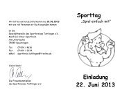 Sporttag Einladung 22. Juni 2013 - Sportkreis Tuttlingen e. V.