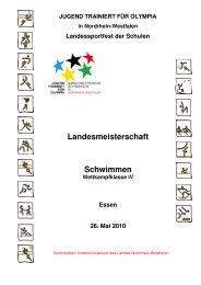 Veranstaltungsheft Schwimmen WK IV - Sportland NRW