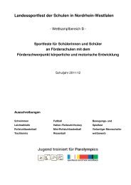 Ausschreibung 2011/2012 - Sportland NRW