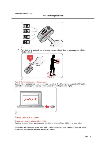 Manual del usuario del Nike+ SportBand - Sportlife.es