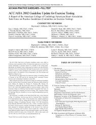 ACC/AHA 2002 Guideline Update for Exercise Testing