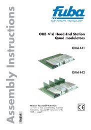 OKB 416 Head-End Station Quad modulators