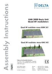 KAB 3000 Basis Unit Quad AV modulators