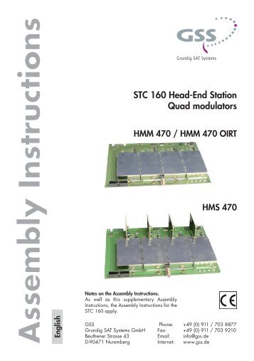 STC 160 Head-End Station Quad modulators