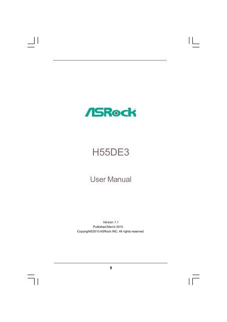 H55DE3 - ASRock