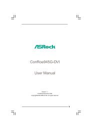 ConRoe945G-DVI User Manual - ASRock