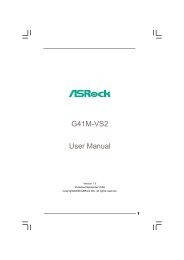 G41M-VS2 User Manual - ASRock