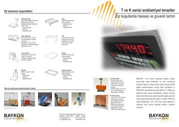 T ve K Teraziler.cdr - BAYKON EndÃ¼striyel TartÄ±m Sistemleri