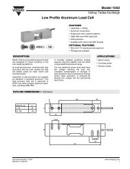 Model 1042 Low Profile Aluminum Load Cell