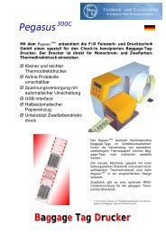 Baggage Tag Drucker - F+D Feinwerk